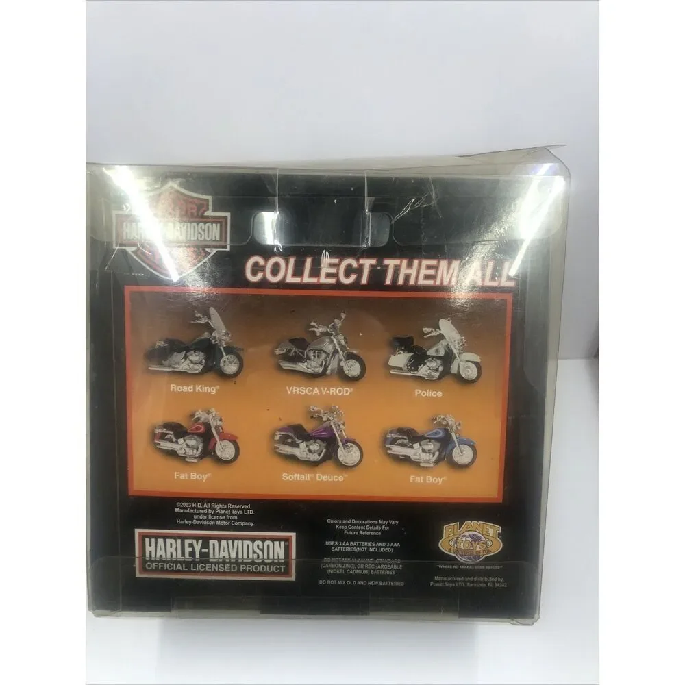 2003 Planet Toys Harley Davidson Radio Control Softail Deuce 27 MHz. Vtg. Read